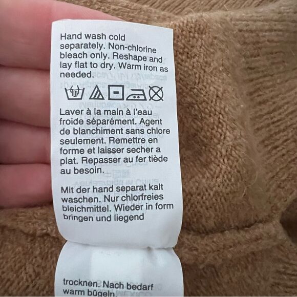 Madewell Sweater Cardigan Womens XXS Brown Knit Open Front Slits Wool Blend - Picture 11 of 13